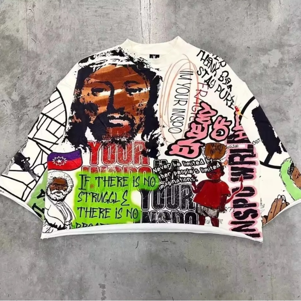 Graphic Print Dress Shirt